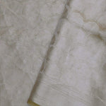 Fawn Yellow Tiissue Organza Banarasi Saree With Gold Zari Work