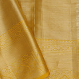Luxor Gold Kanjivaram Tissue Saree With Jaal