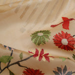 Desert Sand Crafted Organza Saree