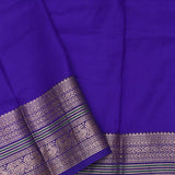 Violet Kanjivaram Saree With Floral Digital Prints