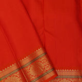 Very Dark Violet Kanjivaram Silk Saree With Peacock Motifs