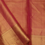 Antique Gold Kanjivarm Tissue Saree With Leheriya Pattern