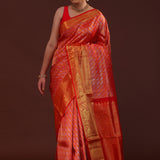 Red Kanjivaram Silk Saree With Intricate Design