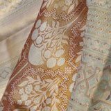 Cider Brown Kanjivaram Silk Saree Contrast Border