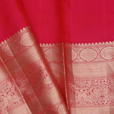 Maroon Kanjivaram Silk Saree With Floral Brocade