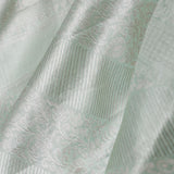 Pale Green Kanjivaram Tissue Saree With Floral Design