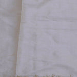 Ivory Whte Organza Embroidery Saree With Scallop Border