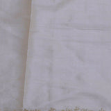Ivory Whte Organza Embroidery Saree With Scallop Border
