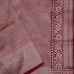 Maroon Banarasi Saree With Jaal And Meenakari Design