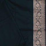 Dark Green Banarasi Saree With Meenakari Design