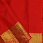 Maroon Kanjivaram Saree With Contrast Red Border