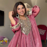 Dusty Rose Mirror Salwar Set