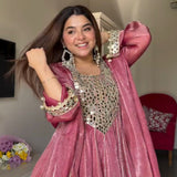 Dusty Rose Mirror Salwar Set