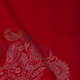 Chilli Red Kanjivaram Silk Saree With Designer Border