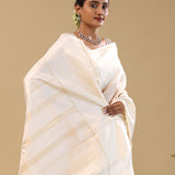 Light Brown Kanjivaram Tissue Saree