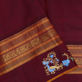 Pale Green Kanjivaram Silk Saree With Contrast Border