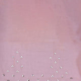 Oriental Pink Organza Saree With Scallop Border