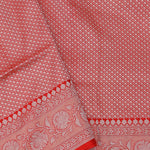 Pink Banarasi Silk Saree With Gold Zari Border And Jaal Design