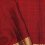 Bottle Green Kanjivaram Saree With Gold Zari Border