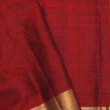 Bottle Green Kanjivaram Saree With Gold Zari Border