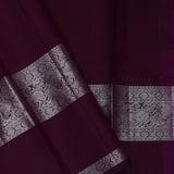 Gondola Magenta Red Kanjivaram Silk Saree With Floral Jaal