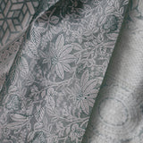 Dark Green Kanjivaram Tissue Saree With Floral Design