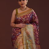 Barossa Magenta Red Kanjivaram Silk