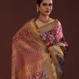 Barossa Magenta Red Kanjivaram Silk