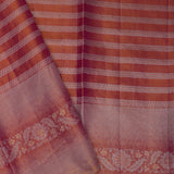 Light Green Kanjivaram Tissue Saree With Meenakari Border
