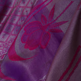 Grape Purple Kanjivaram Tissue Designer Saree
