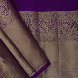 Mint Green Kanjivaram Silk Saree With Checks Pattern