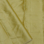 Gold Kanjivaram Tissue Saree With Silver Zari Work