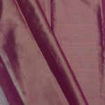 Beige Kanjivaram Tissue Silk Saree With Pink Border