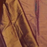 Mint Green Kanjivaram Tissue Silk Saree With Brown Border