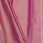 Golden Yellow Kanjivaram Tissue Silk Saree With Baby Pink Border