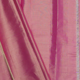 Golden Yellow Kanjivaram Tissue Silk Saree With Baby Pink Border