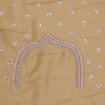 <img> Granola Yellow Organza Embroidery Saree