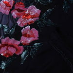 Black Organza Embroidery Saree With Sequins Work