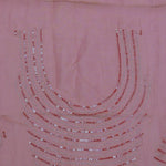 Pinkish Peach Organza Embroidery Saree