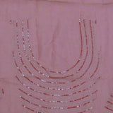 Pinkish Peach Organza Embroidery Saree