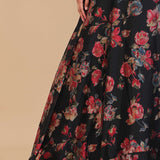 Black Georgette Lehenga Set With Sequins And Beads Work