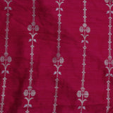 Magenta Organza Embroidery Saree With Scallop Border