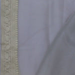 Soft Lemonade Pink Organza Embroidery Saree With Banarasi Border