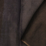 Black And Intense Pewter Grey Organza Saree With Petit Point Embroidery