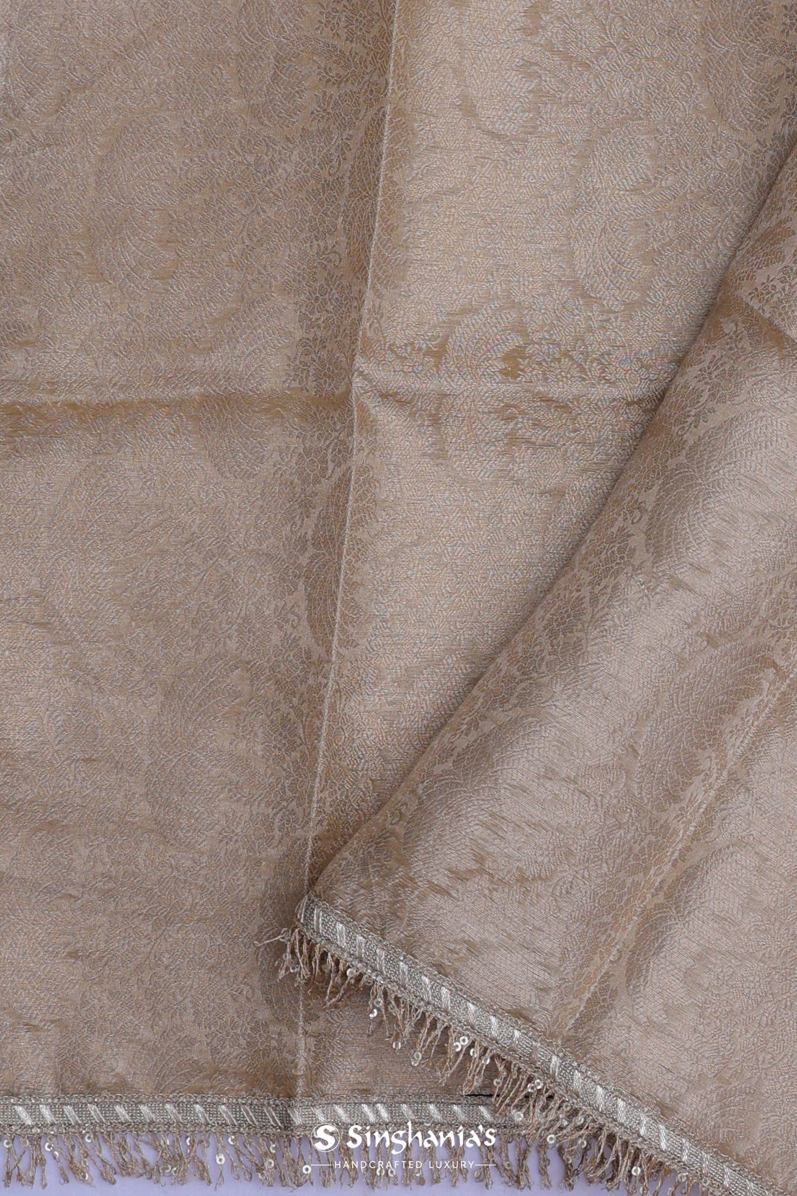 Black Organza Saree With Foil Print