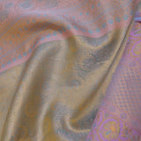 Pistachio Green Kanjivaram Saree With Lilac Border