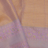 Pistachio Green Kanjivaram Saree With Lilac Border