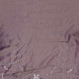 Opium Pinkish Red Organza Tissue Saree With Scallop Border