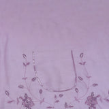 Dusty Lavender Organza Tissue Saree With Embroidery Work