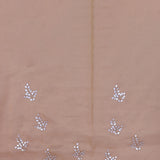 Dusty Yellow Organza Saree With Sequin Work